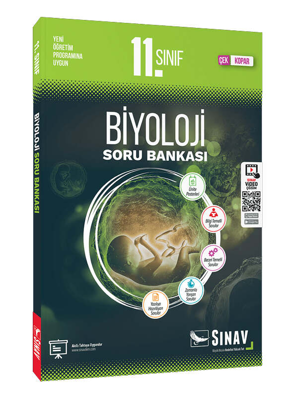 Biyoloji Kitabı, Soru Kitabı, Sınav Dergisi Yayınları 9786257332347
