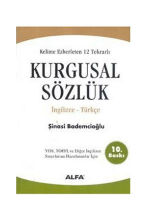 Sözlük, Alfa Yayınları 9789752978041