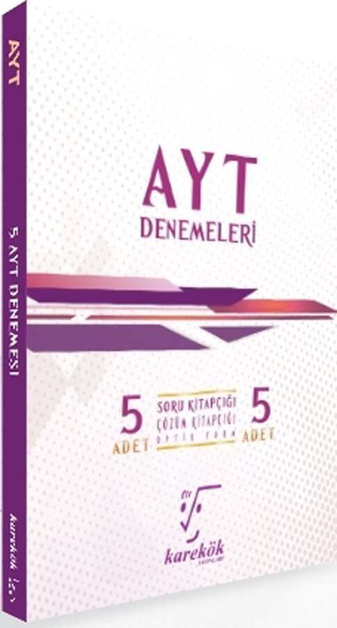 AYT Kitap, Deneme Kitabı, Karekök Yayınları 9786057554529
