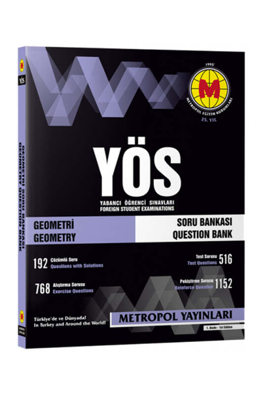 Geometri Kitabı, Soru Kitabı, Metropol Yayınları 9786059463195