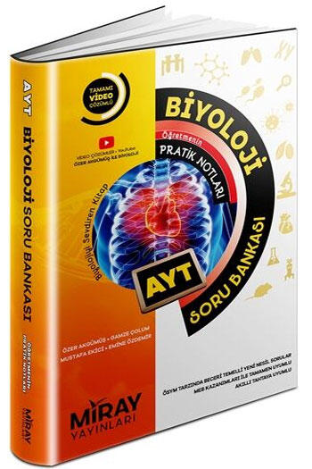 Biyoloji Kitabı, AYT Kitap, Soru Kitabı, Miray Yayınları 9786257833103