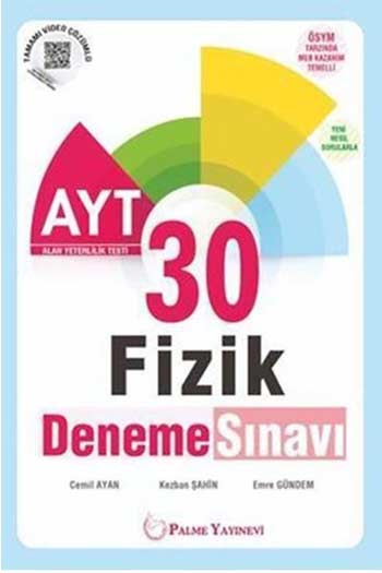 AYT Kitap, Fizik, Deneme Kitabı, Palme Yayıncılık 9786052824566