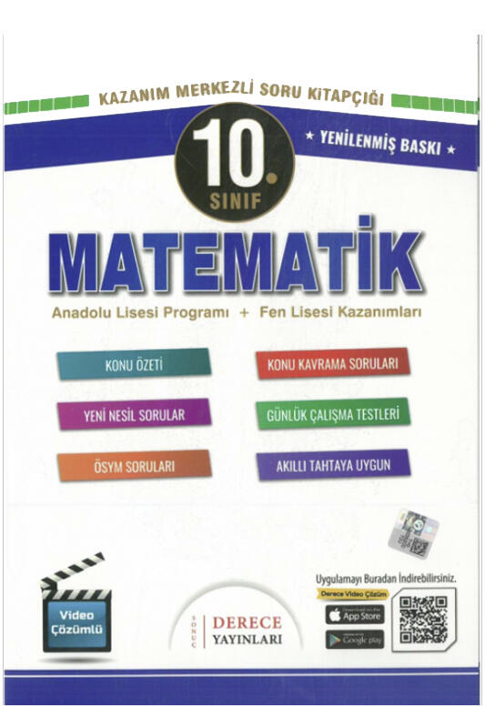 Matematik Kitabı, Sonuç Derece Yayınları 9786057943866