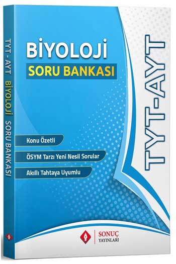 Biyoloji Kitabı, TYT Kitap, AYT Kitap, Soru Kitabı, Sonuç Yayınları 9786057732316