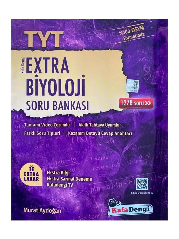 Biyoloji Kitabı, TYT Kitap, Soru Kitabı, Kafa Dengi Yayınları 9786257079631
