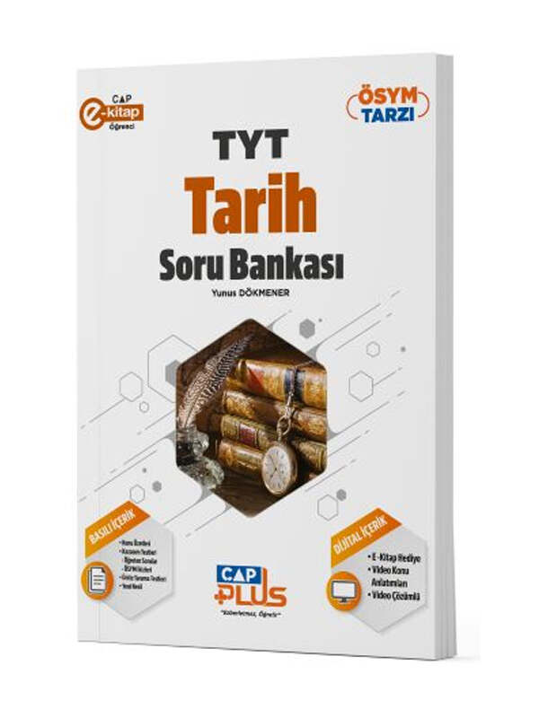 TYT Kitap, Tarih, Soru Kitabı, Çap Yayınları 9786258139617