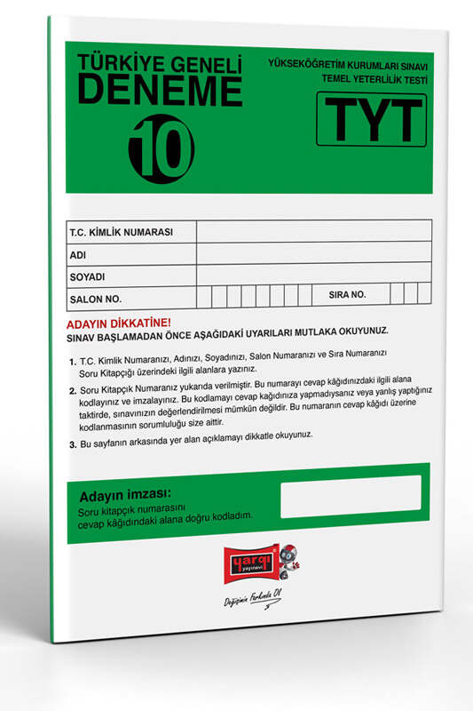 TYT Kitap, Deneme Kitabı, Yargı Yayınları 9786254427596