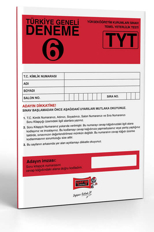 TYT Kitap, Deneme Kitabı, Yargı Yayınları 9786254427589