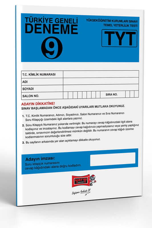TYT Kitap, Deneme Kitabı, Yargı Yayınları 9786254427558