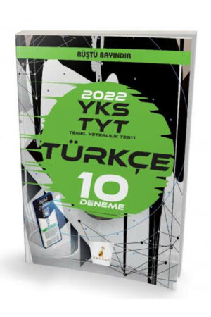 TYT Kitap, YKS Kitap, Türkçe, Deneme Kitabı, Pelikan Yayıncılık 9786257602303