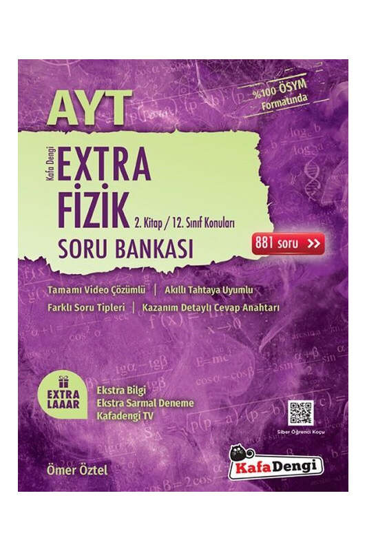 2024, AYT Kitap, Fizik, Soru Kitabı, Kafa Dengi Yayınları 9786257079723