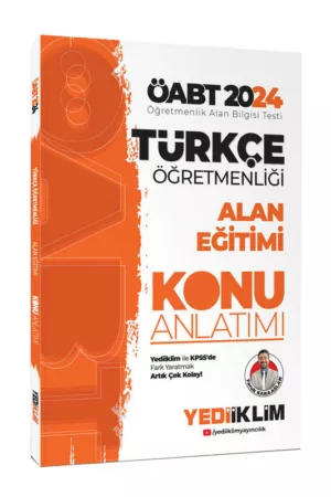 2024, ÖABT Kitabı, Türkçe, Konu Kitabı, Yediiklim Yayınları 9786254315374