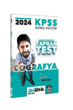 2024, KPSS Kitap, Coğafya, Yaprak Test Kitabı, Hocawebde Yayınları 9786258257946