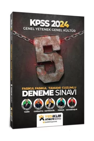2024, KPSS Kitap, Deneme Kitabı, Yediiklim Yayınları 9786254315695
