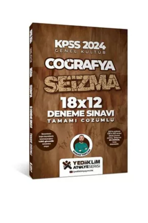 2024, KPSS Kitap, Coğafya, Deneme Kitabı, Yediiklim Yayınları 9786254315992