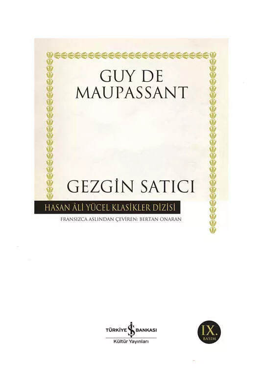 İş Bankası Kültür Yayınları 9789944885713