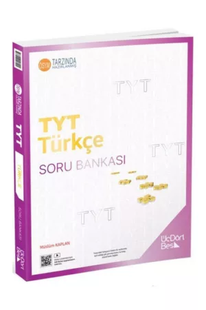 TYT Kitap, Türkçe, Soru Kitabı, ÜçDörtBeş Yayınları 9786058116221