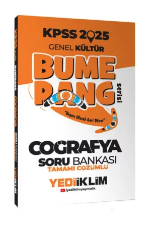 KPSS Kitap, Coğafya, Soru Kitabı, Yediiklim Yayınları 9786254316654