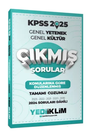 KPSS Kitap, Çıkmış Soru Kitabı, Yediiklim Yayınları 9786254316517