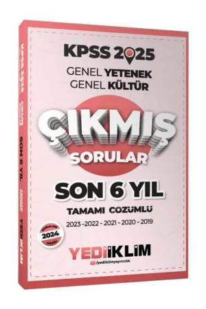 KPSS Kitap, Çıkmış Soru Kitabı, Yediiklim Yayınları 9786254316487
