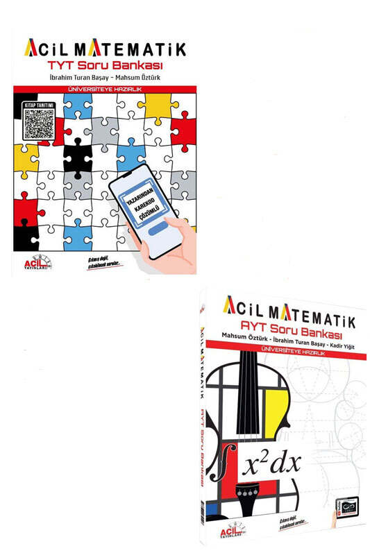 Matematik Kitabı, TYT Kitap, AYT Kitap, Soru Kitabı, Acil Yayınları 9999B1280