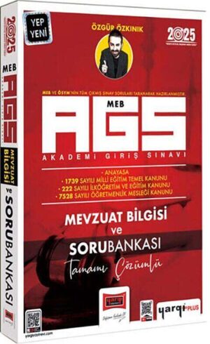 Yargı Yayınları 2025 MEB-AGS Mevzuat Bilgisi ve Tamamı Çözümlü Soru Bankası