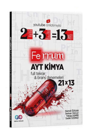 AYT Kitap, Kimya, Deneme Kitabı, Orbital Yayınları 9786259534145