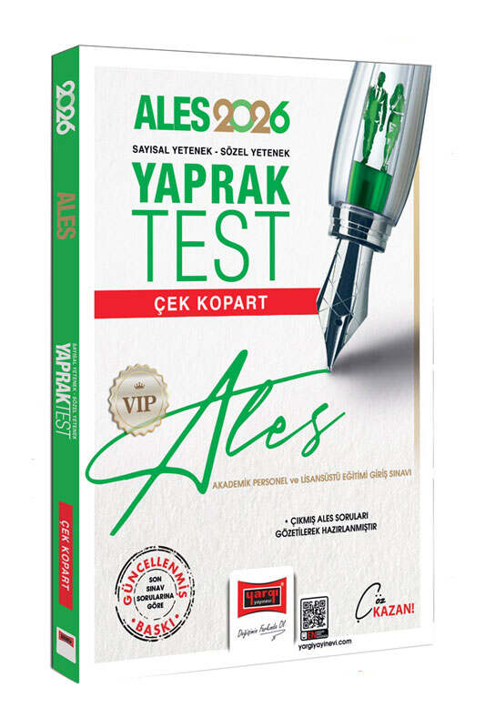 2026, ALES Kitap, Yaprak Test Kitabı, Yargı Yayınları 9786253705947