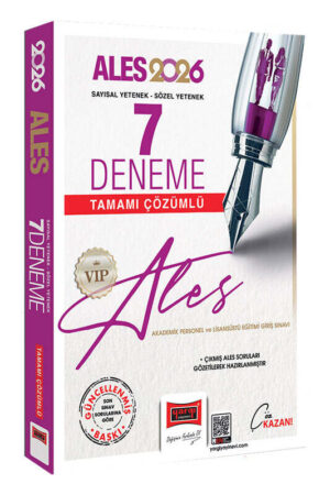 2026, ALES Kitap, Deneme Kitabı, Yargı Yayınları 9786253705800