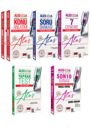 2026, ALES Kitap, Deneme Kitabı, Çıkmış Soru Kitabı, Yaprak Test Kitabı, Yargı Yayınları 9999B1551