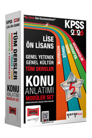 2026, Lise, Tüm Dersler, KPSS Kitap, Konu Kitabı, Yargı Yayınları 9786253706081