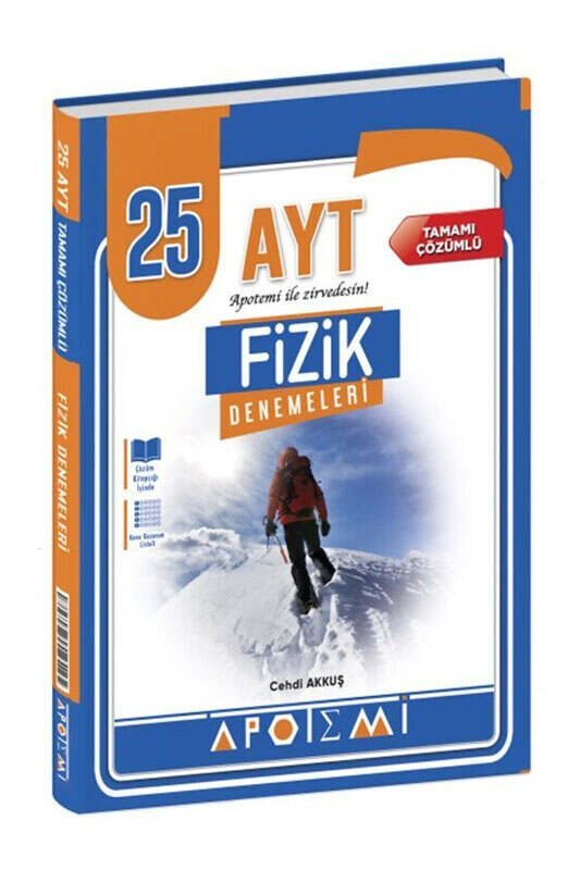 AYT Kitap, Fizik, Deneme Kitabı, Apotemi Yayınları 9786256648142