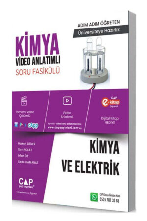 TYT Kitap, AYT Kitap, Kimya, Soru Kitabı, Konu Kitabı, Çap Yayınları 9786258139839