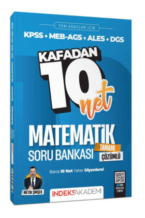 Matematik Kitabı, KPSS Kitap, ALES Kitap, Soru Kitabı, İndeks Akademi 9786259858937