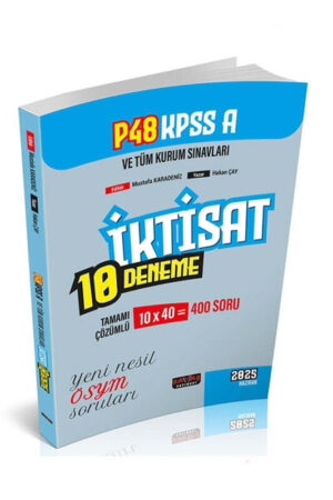 2025, KPSS Kitap, Deneme Kitabı, Savaş Yayınevi 9786255632098
