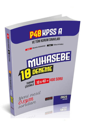 KPSS Kitap, Deneme Kitabı, Savaş Yayınevi 9786255632203