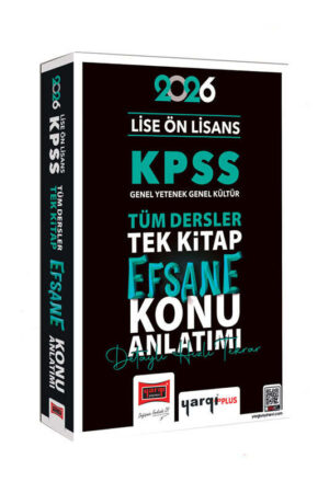 2026, Lise, Tüm Dersler, KPSS Kitap, Konu Kitabı, Yargı Yayınları 9786253706272