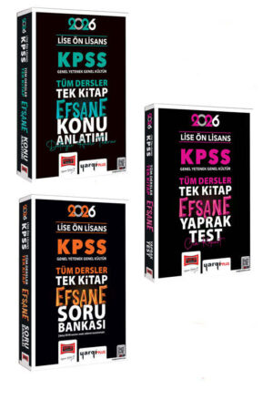 2026, Lise, Tüm Dersler, KPSS Kitap, Yaprak Test Kitabı, Yargı Yayınları 9999B1568