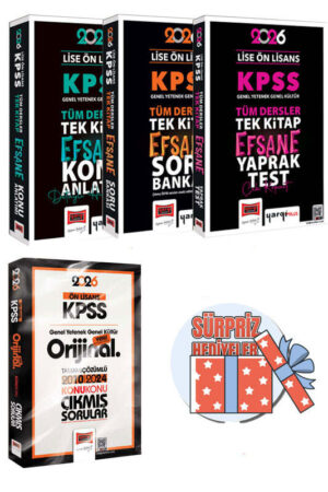 2026, Lise, Tüm Dersler, KPSS Kitap, Çıkmış Soru Kitabı, Yaprak Test Kitabı, Yargı Yayınları 9999B1575