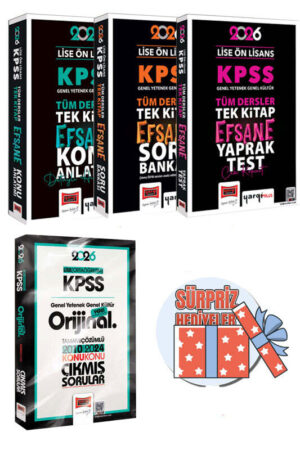 2026, Lise, Tüm Dersler, KPSS Kitap, Çıkmış Soru Kitabı, Yaprak Test Kitabı, Yargı Yayınları 9999B1576