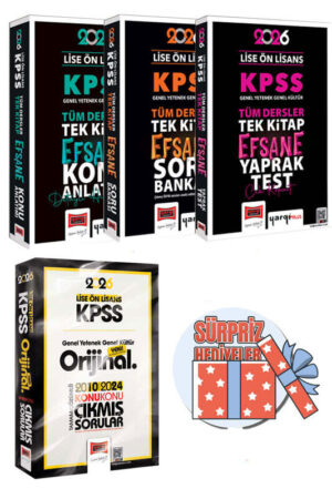 2026, Lise, Tüm Dersler, KPSS Kitap, Çıkmış Soru Kitabı, Yaprak Test Kitabı, Yargı Yayınları 9999B1577