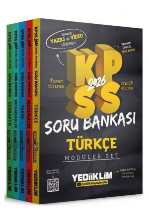 2026, Tüm Dersler, KPSS Kitap, Soru Kitabı, Yediiklim Yayınları 9786254319679