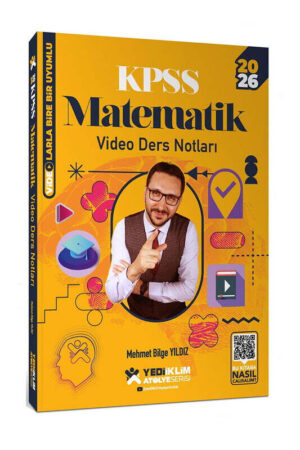 2026, Matematik Kitabı, KPSS Kitap, Yediiklim Yayınları 9786254319747