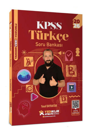 2026, KPSS Kitap, Türkçe, Soru Kitabı, Yediiklim Yayınları 9786254319822