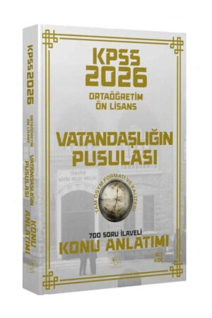 2026, Lise, KPSS Kitap, Konu Kitabı, CBA Akademi 9786259613628
