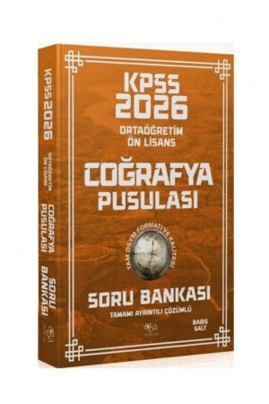 2026, Lise, KPSS Kitap, Coğafya, Soru Kitabı, CBA Akademi 9786259613611
