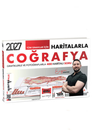 Yargı Yayınları 2027 Tüm Sınavlar İçin Haritalarla Coğrafya  Grafiklerle ve Fotoğraflarla 400 Haritalı Soru (Engin Eraydın)