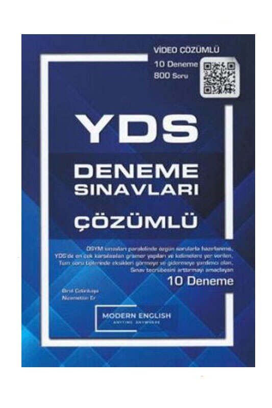 YDS Kitap, Deneme Kitabı, Modern English Yayınları 9786255513267