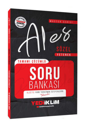 2026, ALES Kitap, Soru Kitabı, Yediiklim Yayınları 9786254319273