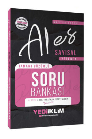 2026, ALES Kitap, Soru Kitabı, Yediiklim Yayınları 9786254319938